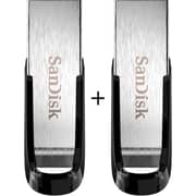 Sandisk Ultra Flair Flash Drive USB 3.0 128GB Black - SDCZ73128GG46 + Ultra Flair Flash Drive USB 3.0 128GB