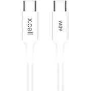 Xcell Type C To Type C 1m White - CB-60W-BLK
