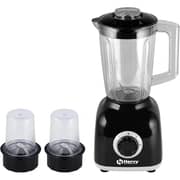 Hervy Maxy Blender, 1.6L , 400W, 2 Speeds + Turbo, with 2 Spice Grinders - Black