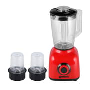 Hervy Maxy Blender 1.6 Liter 400 Watt 2 Speed Turbo 2 Grinders - Red