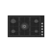 Teva Built-In Gas hob 5 Burners, 90 cm, Black Glass - BF185W