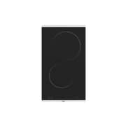 Teva Built-in Electric Hob 30cm, 2 Cooking Zones, Black, MS 231