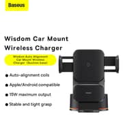 Baseus Car Mount Wireless Charger Black - C40344901113-Z1