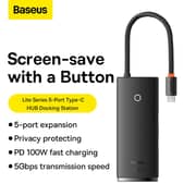 Baseus Lite Series 5-Port Hub - WKQX040001