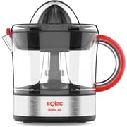 Solac Stilo Juicer 40 Watt - Stainless Steel - Red - EX6153