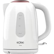 Solac Yuna Plastic Electric Kettle, 1.7 Liter, 2200 Watt, White - KT5851