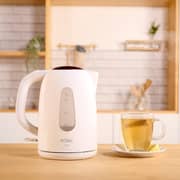 Solac Yuna Plastic Electric Kettle, 1.7 Liter, 2200 Watt, White - KT5851
