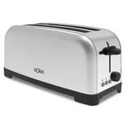 Solac Toaster 1400 Watt - 2 Extra Long Slots - 6 Toasting Levels - Silver - TL5419