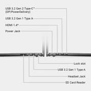 Dell Inspiron 14 5440 (2023) Laptop - 13th Gen / Intel Core i5-1334U / 14inch FHD+ / 512GB SSD / 8GB RAM / Shared Intel UHD Graphics / Windows 11 Home / English Keyboard / Carbon Black / International Version - [i5440-5463BLK-PUS]