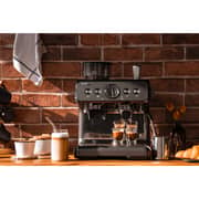 ماكينة تحضير القهوة من بريفا مخصصة لجميع أنواع القهوة لون رمادي BARISTA DUAL BOILER