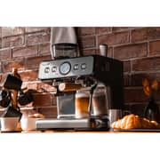 ماكينة تحضير القهوة من بريفا مخصصة لجميع أنواع القهوة لون رمادي BARISTA DUAL BOILER