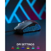 Aukey Scarab Wired Gaming Mouse Black - GM-F3-BK