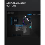 Aukey Scarab Wired Gaming Mouse Black - GM-F3-BK