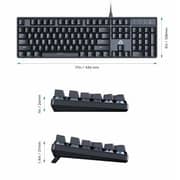 Aukey Wired Keyboard Black - KM-G16-BK