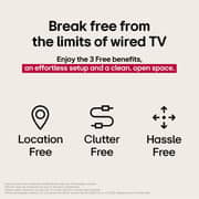 LG 97 Inch World’s first True Wireless TV OLED evo M5 4K 120Hz Smart TV AI Magic Remote Dolby Vision webOS25 - OLED97M56LA-AMA (2025 Model)