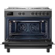 Toshiba 5 Burner Gas Cooker 90cm Charchol Grey - RQ1-90MG5GE(GR)