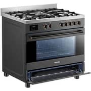 Toshiba 5 Burner Gas Cooker 90cm Charchol Grey - RQ1-90MG5GE(GR)