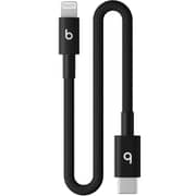 Beats USB-C to Lightning Woven Short Cable 20cm Bolt Black - MEQM4EE/A