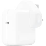 محول طاقة من أبل بمنفذ USB-C وقوة 30 واط لون أبيض MW2G3B/A