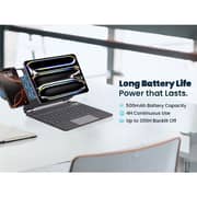 Powerology Dynaboard Wireless Keyboard Case for iPad Pro 13Inch M4 Black - PWMK13BK