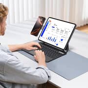 Powerology Dynaboard Wireless Keyboard Case for iPad Pro 11Inch M4 Black - PWMK11BK