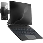 Powerology Dynaboard Wireless Keyboard Case for iPad Pro 11Inch M4 Black - PWMK11BK