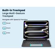 Powerology Dynaboard Wireless Keyboard Case for iPad 10th Black - PWMK10BK