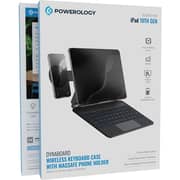 Powerology Dynaboard Wireless Keyboard Case for iPad 10th Black - PWMK10BK