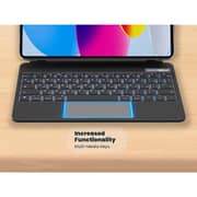 Powerology Dynaboard Wireless Keyboard Case for iPad 10th Black - PWMK10BK