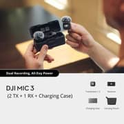 DJI Mic 3 (2 Transmitter TX + 1 Receiver RX + Charging Case) Black - MIC300