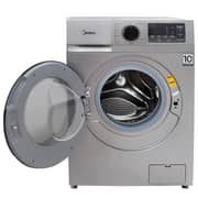 Midea 8kg Front Load Inverter Washing Machine 1400 RPM With Steam - Grey -MFN09W80B/S
