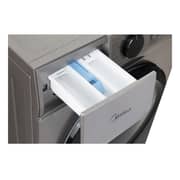 Midea 8kg Front Load Inverter Washing Machine 1400 RPM With Steam - Grey -MFN09W80B/S