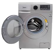Midea 8kg Front Load Inverter Washing Machine 1400 RPM With Steam - Grey -MFN09W80B/S