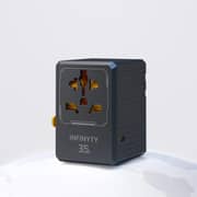 Infinyty Atlas35 Travel Adaptor Black - Y127-C PD35W
