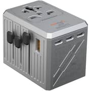 Infinyty Atlas65 Travel Adaptor Silver - Y127-Max PD65W