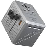 Infinyty Atlas65 Travel Adaptor Silver - Y127-Max PD65W
