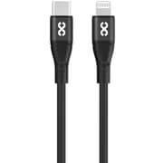 Infinyty MFi USB C to Lightning Silicone Cable 1m Black - MWSLCLB