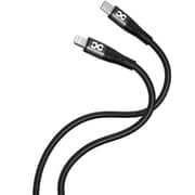 Infinyty MFi USB C to Lightning Silicone Cable 1m Black - MWSLCLB