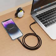 Infinyty MFi USB C to Lightning Silicone Cable 1m Black - MWSLCLB