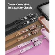 Infinyty 2-in-1 Lanyard /Type C to C Braided Cable 1m Black - MWLY02B