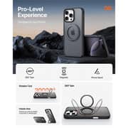 Infinyty Pristine Durable Case Black Titanium iPhone 16 Pro - PRI001X01