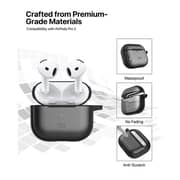 Infinyty Vizo Frosted Silicon Case Black AirPods 4 - VIZ001X06