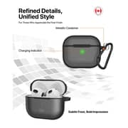 Infinyty Vizo Frosted Silicon Case Black AirPods 4 - VIZ001X06