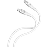 Infinyty MFi USB C to Lightning Silicone Cable 1m White - MWSLCLW