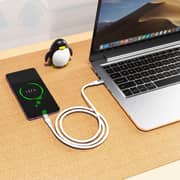 Infinyty NextGen Silicone Fast USB C to C Cable 1m White - MWSLCCW