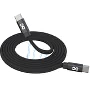 Infinyty Flat Coil Magnetic Type USB C to C Cable 1m Black - MWFMO1B