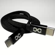 Infinyty Flat Coil Magnetic Type USB C to C Cable 1m Black - MWFMO1B