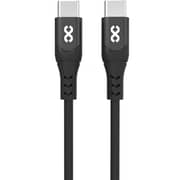 Infinyty NextGen Silicone Fast USB C to C Cable 2m Black - MWSLCCB2