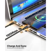 Infinyty NextGen Silicone Fast USB C to C Cable 2m Black - MWSLCCB2