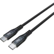Infinyty NextGen Silicone Fast USB C to C Cable 2m Black - MWSLCCB2